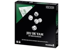 OTTO Jeu de Yam Complet (5 dés, Piste de Jeu 26 cm, Bloc de Score)