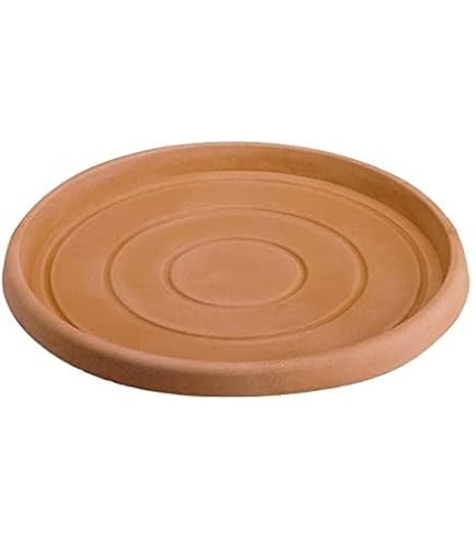 SOTTOVASO TONDO BIANCO in resina per VASO FESTONATO da 80 cm