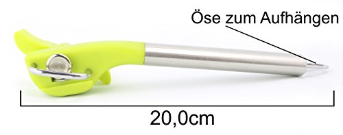 Dosenöffner Sicherheitsöffner Büchsenöffner Küchenhelfer Deckelöffner Konservenöffner Edelstahl Grün / keine Scharfen Kanten / Wiederverschliessbar / Gatrodosen bis 25L. / NOVA Multican Can opener - 6