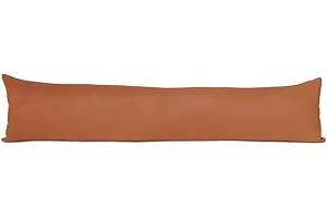 UK Care Direct Faux Suede Door Draught Excluder |Colour - Burnt Orange, Size - 85 x 20 Cm| Wind and Dust Stopper Saves Energy |Durable and Convenient to Use Hollowfibre Filled Door Stopper