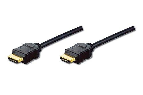 2m HDMI Kabel St/St HDMI Anschlusskabel schwarz, vergoldete Stecker