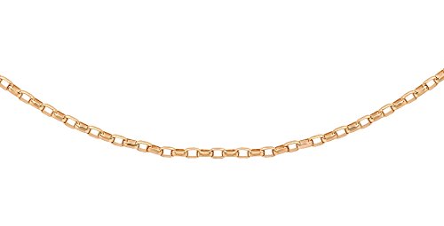 10 k Rotgold 45 Diamant Schnitt Belcher-Kette 51 cm/20 Zoll