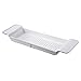Produktbild Badewannenbrücke 55x18x7cm, Versenkbare Ablauf Badewanne Rahmen Bad Kunststoff Bad Regal Rack Badewanne Dusche Lagerregal Bad Tray Badewanne Tray Badewanne Regal