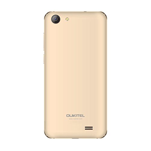 OUKITEL K4000 Plus - 4G Smartphone 4100mAh 5.0 Pollici HD Schermo Android 6.0 Quad-Core Premere Impronta Digitale 2GB RAM 16GB ROM, Dual Sim - Oro