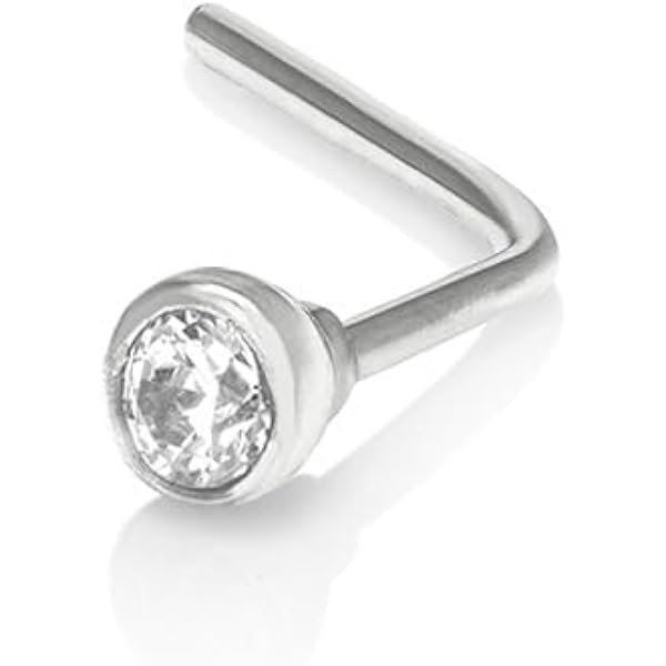 Piercing Per Orecchio Oro 18K 750 Mls. 4 Zirconi 12X7 Mm. Palla