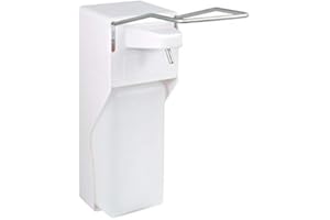 Allpax Duro Eco Desinfektionsmittelspender für 1000 ml mit Armhebel, Weiss, ABS-Kunststoff