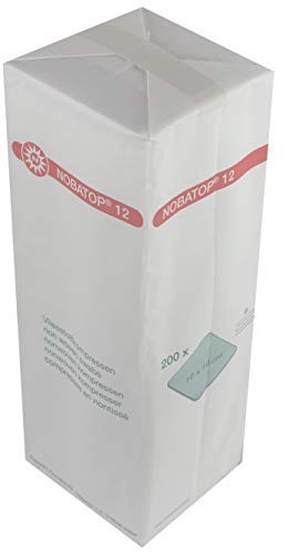 3000 Stück (15 x 200) NOBATOP 12 Vliesstoffkompressen 6-fach gelegt (10 cm x 10 cm)