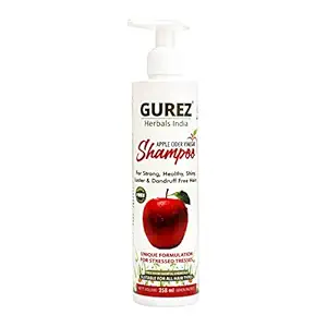 Gurez Apple Cider Vinegar Shampoo 258 ML For Strong-Healthy-Shiny-Luster & Dandruff Free Hair || Promotes Hair Growth || No Harmful Chemicals | Suits For All Hair Type (Pack of 1)