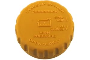 AUTOZOCO Tapon del deposito de liquido refrigerante, Tapón del radiador, Tapa del tanque de refrigerante, OEN 90467473, 13 04 666, 86FB8100GD, Compatible con Opel, Ford, Mazda, Vauxhall, Amarillo
