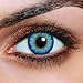 Produktbild Farbige Sky Hellblaue Kontaktlinsen + 1 GRATIS Behälter Jahreslinsen Blaue Kontaktlinsen Karneval Blaue Kontaktlinsen Halloween