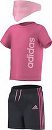 Adidas Infany Baby Grils T-Shirts Shorts & Bib Set (3-6 MONTHS)