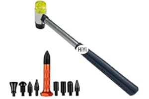 HiYi Car Dent fix Tools Beulen-Reparatur-Hammer mit verschiedenen Aufsätzen, DIY, 10 Stück