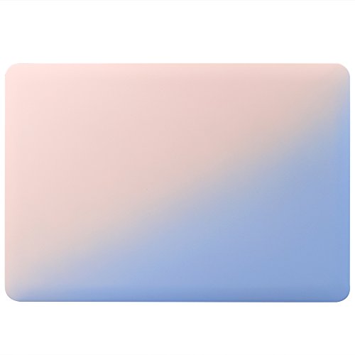 iDOO MacBook Schutzh  lle   Hard Case Cover Laptop H  lle  F  r MacBook Air 13 Zoll  A1369 A1466  - matt  Hellrosa und Babyblau