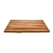 Produktbild wohnfreuden Teak Holz Waschtischplatte Unterschrank Naturstein Gr. L 100x50x4 cm Holzplatte für Waschbecken