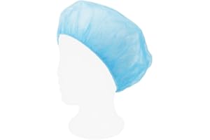 gef + medica - 1000 Pezzi Cuffie Chirurgiche, Cuffia in Polipropilene Taglia Unica, Cuffia Capelli Per Cucina o Dentista, Strumento Igienico Medico, Cuffie Monouso per Capelli Uomo Donna (Celeste)