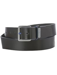 BIKKEMBERGS Cinturón Piel Negro / Azul M