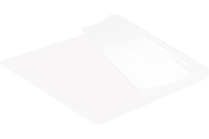 KitchenRaku Tappetino in silicone extra grande, antiscivolo, antiaderente, resistente al calore, riutilizzabile, per alimenti, lavabile in lavastoviglie (Trasparente, 40x30cm)