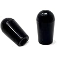 Vintage Forge Black Toggle Switch Tip Caps for Gibson USA Les Paul Electric Guitar (2-Pack) LPST10-BLK
