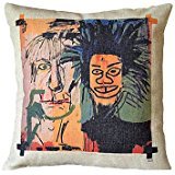 Basquiat Cotton Garabatos Decorative Pillow Cover