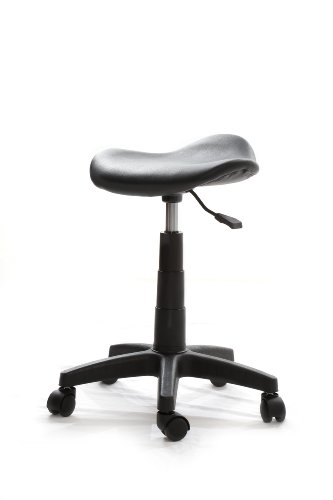 Massage Beauty Therapy Gas Stool Height Adjustable - BLACK