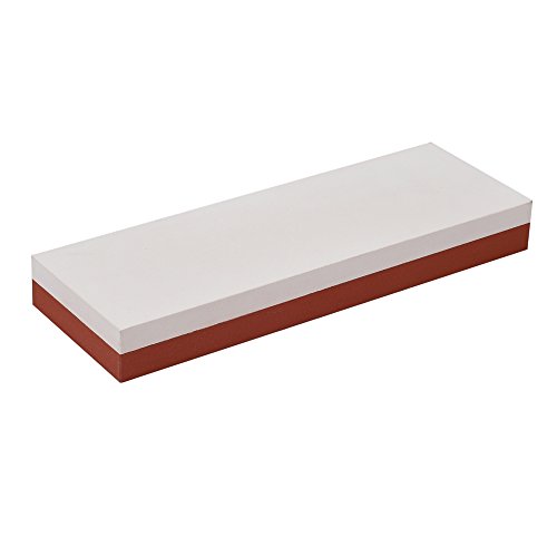 Proster Schleifstein Grit doppelseitiger Messerschärfer Wetzstein Wasserstein Körnung 1000/8000 mit rutschfestem Halter aus Silikon - 8