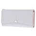 Produktbild P Prettyia Damen Perlen Handtasche Geldbörse Geldbeutel Portemonnaie mit Münzfach Kreditkartenfächer Brieftasche Kreditkartenetui Clutch Wallet - Grau Blau