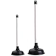 MEA Enterprise High Quality Sink Plunger - 2 x Drain Plunger Set - Toilet Plunger with Strong Suction Performance - Plumbers Plunger is Easy to Maintain - Plumbing Plunger Made from Strong Rubber