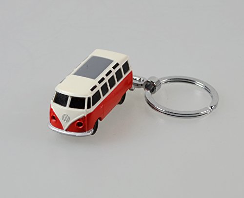 VW Bulli LED-Schlüsselanhänger Volkswagen Typ1 (1962) in rot - 4