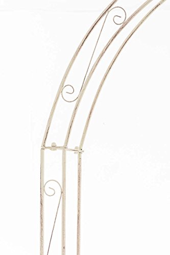 CLP Metall-Rosenbogen ANNA, Eisen pulverbeschichtet, Höhe 246 cm, Maße ca. 140 x 25 cm antik-creme - 5