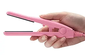 Mini Professional Temperature Control Flat Iron Hair Straightener Hair Straightener for women For Girl dryer hair straightening brush and curler quick hair styler Hair Straightner (Color Assorterd)