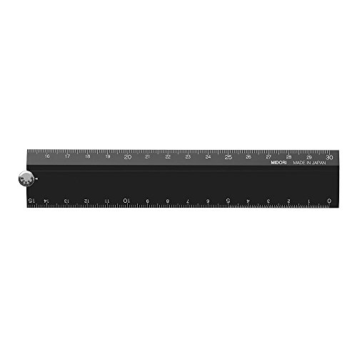 Midori Aluminium Lineal – schwarz - 2
