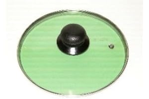 COOKWARE COMPANY Lid 24cm/9.49" diameter Guaranteed quality Green coloursee through glass clear vision