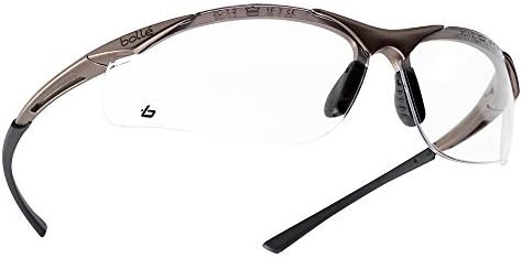 Boll? Safety 253-CT-40044 Contour Safety Eyewear with Semi-Rimless Nylon Frame and Clear Anti-Fog Lens by Boll? Safety