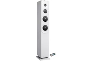 INOVALLEY HP33-CD Tour de son Bluetooth - Lecteur CD - Blanc
