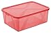 Produktbild Rotho 1164302057 Aufbewahrungsboxen-Set Arco mit Deckel, 3-er Set, Inhalt pro Box 10 L, circa 36,5 x 26,5 x 13,5 cm, strawberry rosa