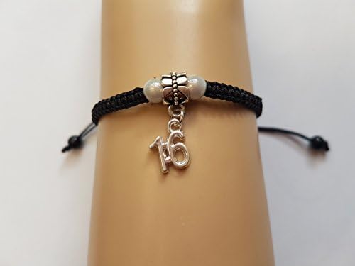 16 bracelet - white beads