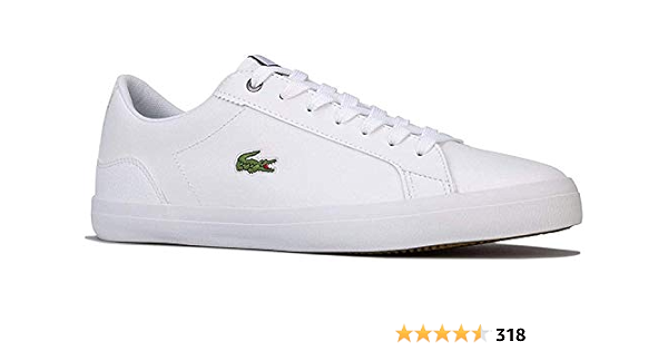 lacoste white lerond trainers