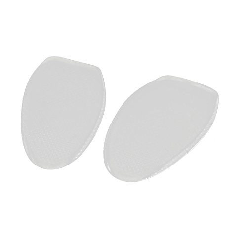 sourcingmap® Silicone Gel Shoes Walking Insert Half Sole Cushions Pad Insoles Clear