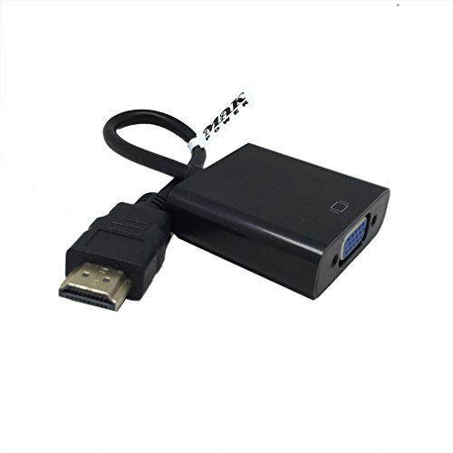 MAK POWER Mini HDMI Stecker auf VGA Buchse Video Converter Cable Adapter – Schwarz (MINI HDMI ZU VGA) - 3