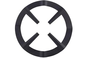 Hsthe Sea Cast Iron Wok Ring, Black Moka Pot Holder Round Gas Stove Burner Grate Stand for Kitchen