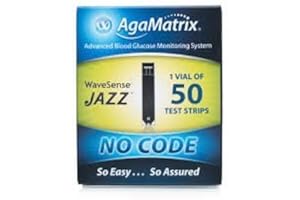 AGAMATRIX WaveSense Jazz - NO CODE -Blood Glucose test strips (x50)