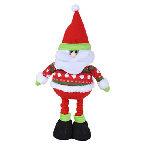Preisvergleich Produktbild LUOEM Versenkbare Weihnachtsweihnachtsmann-Puppen, die Figürchen-Weihnachtsverzierungen Kinderweihnachtsgeschenk-Spielzeug Stehen