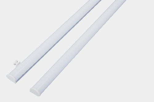 Paneelwagen Set Klemmtechnik / Gleiter für Flächenvorhang / Stoffpaneele für 6 mm Innenlauf, Aluminium, weiß, Breite 60 cm