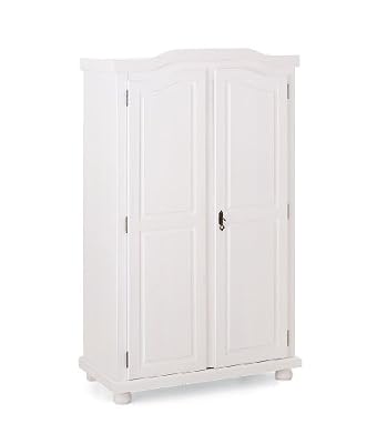 Links 20900100 Hedda Armoire Rustique 2 Portes Blanc 56 x 104 x 180 cm