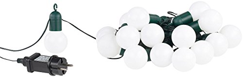 Lunartec LED-Lichterkette mit 20 Lämpchen, 1,2 Watt, warmweiß, 475 cm, IP44 - 6