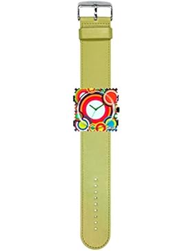 S.T.A.M.P.S. Stamps Uhr komplett - Zifferblatt Saturday Night Fever mit Armband Satin lime