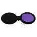 2 in 1 Mini Round Folding Hair Comb Massage Brush w/ Mirror Healthcare Scalp Massage Mirror Comb - Purple, As Described