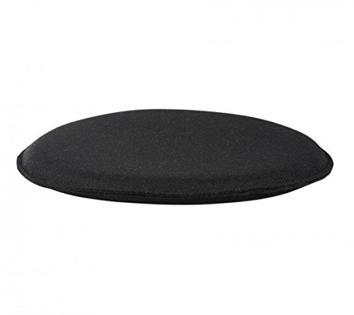 myFilz - Sitzkissen Stuhlkissen Stuhlauflage Sitzpolster Ø 36 x 2.5 cm 3 mm Wollfilz schwarz