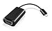 Produktbild Icy Box IB-AC518 SlimPort zu VGA Adapter (Auflösung bis 1920x1080 / 60 Hz) mit Ladefunktion für Smartphone/Tablet (schwarz)