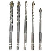&Ccedil;ok Ama&ccedil;lı Cam ve Seramik Matkap Ucu Seti, 5 Par&ccedil;a, 6-7-8-10-12 mm